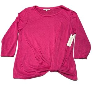 Women's Pink Long Sleeve Top